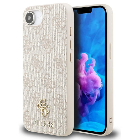 Custodia MagSafe per Apple iPhone 16e, Guess, 4G Classic, Rosa