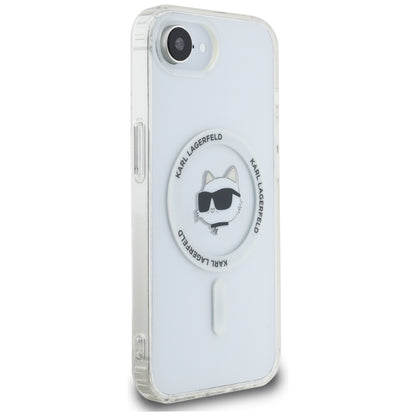 Custodia MagSafe per Apple iPhone 16e, Karl Lagerfeld, IML Choupette's Head, Bianca