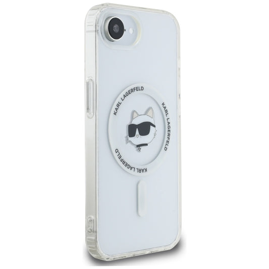 Custodia MagSafe per Apple iPhone 16e, Karl Lagerfeld, IML Choupette's Head, Bianca