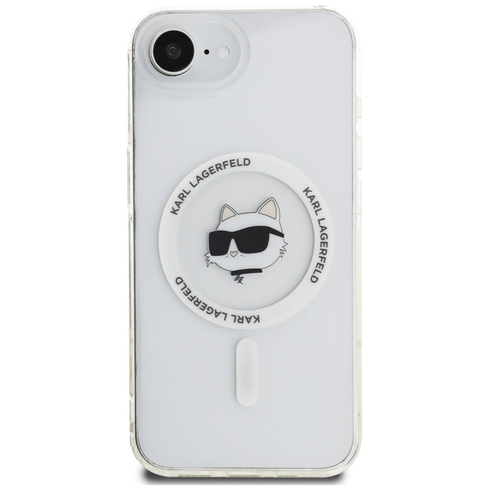 Custodia MagSafe per Apple iPhone 16e, Karl Lagerfeld, IML Choupette's Head, Bianca