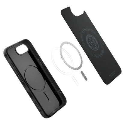 Custodia MagSafe per Apple iPhone 17e / 16e, Spigen, Liquid Air, Nero Opaco