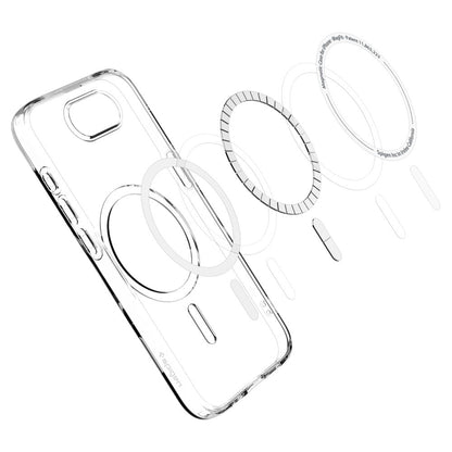 Custodia MagSafe per Apple iPhone 17e / 16e, Spigen, Liquid Crystal, Trasparente ACS09150