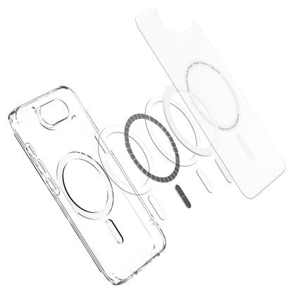 Custodia MagSafe per Apple iPhone 17e / 16e, Spigen, Ultra Hybrid, Bianco Satinato