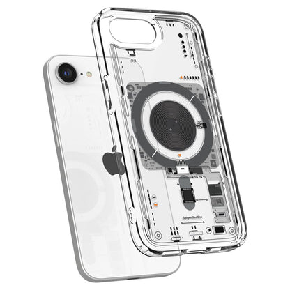 Custodia MagSafe per Apple iPhone 17e / 16e, Spigen, Ultra Hybrid Neo One, Trasparente