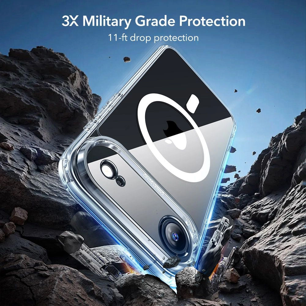 Custodia MagSafe per Apple iPhone 17 Air, ESR, Classic Hybrid con Protezione Schermo, Trasparente