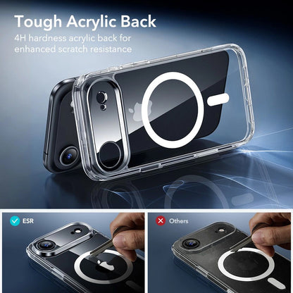 Custodia MagSafe per Apple iPhone 17 Air, ESR, Classic Hybrid con Protezione Schermo, Trasparente