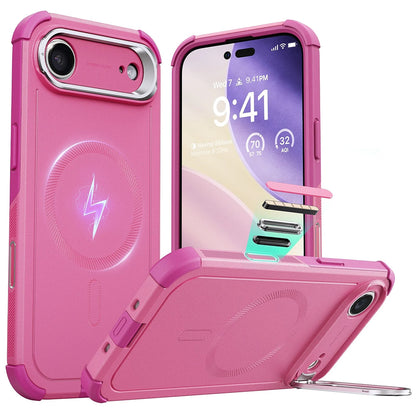 Custodia MagSafe per Apple iPhone 17 Air, ESR, Cyber Armor Kickstand, Rosa