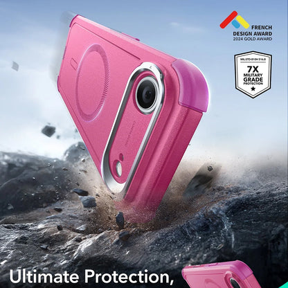 Custodia MagSafe per Apple iPhone 17 Air, ESR, Cyber Armor Kickstand, Rosa