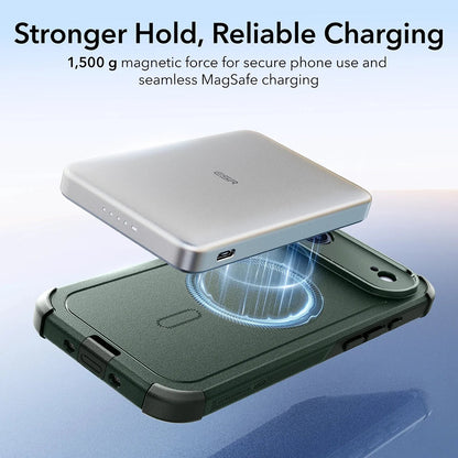 Custodia MagSafe per Apple iPhone 17 Air, ESR, Cyber, Verde