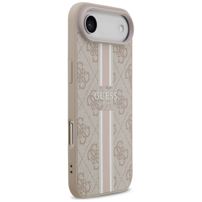 Custodia MagSafe per Apple iPhone 17 Air, Guess, 4G Printed Stripes, Rosa
