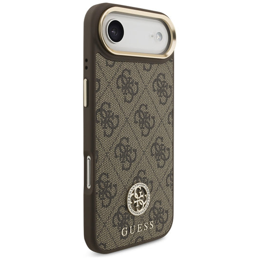 MagSafe Case for Apple iPhone 17 Air, Guess, 4G Strass Logo, Brown