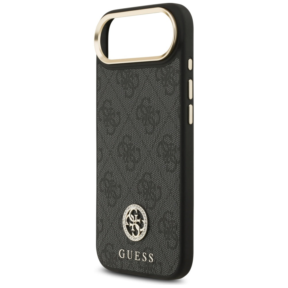 Custodia MagSafe per Apple iPhone 17 Air, Guess, 4G Strass Logo, Nera