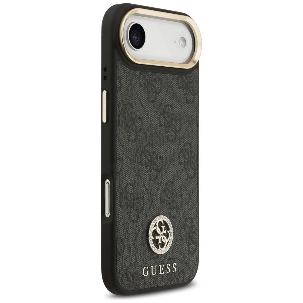 Custodia MagSafe per Apple iPhone 17 Air, Guess, 4G Strass Logo, Nera