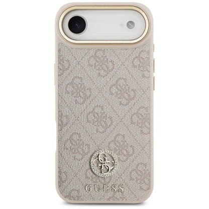 MagSafe Case for Apple iPhone 17 Air, Guess, 4G Strass Logo, Pink