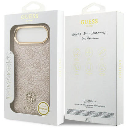 MagSafe Case for Apple iPhone 17 Air, Guess, 4G Strass Logo, Pink