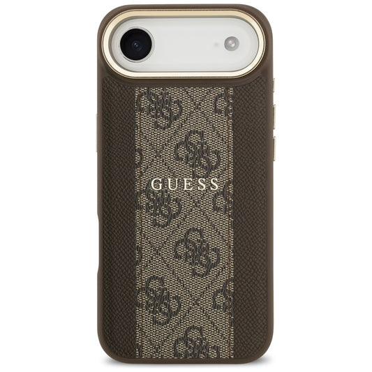 MagSafe Case for Apple iPhone 17 Air, Guess, 4G Stripe, Brown