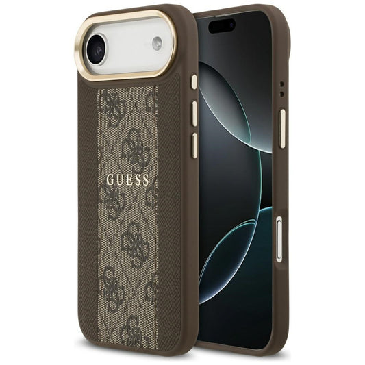 MagSafe Case for Apple iPhone 17 Air, Guess, 4G Stripe, Brown