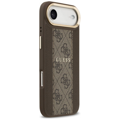 Custodia MagSafe per Apple iPhone 17 Air, Guess, 4G Stripe, Marrone