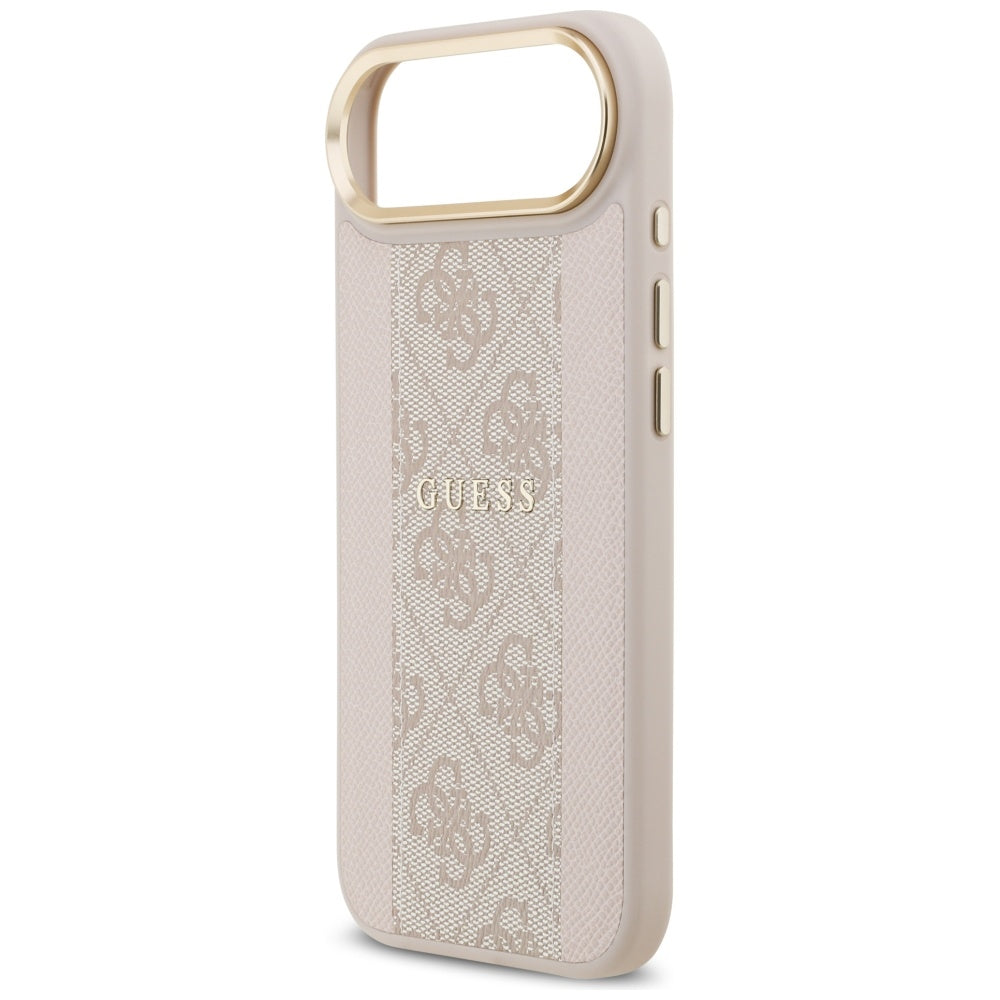 Custodia MagSafe per Apple iPhone 17 Air, Guess, 4G Stripe, Rosa