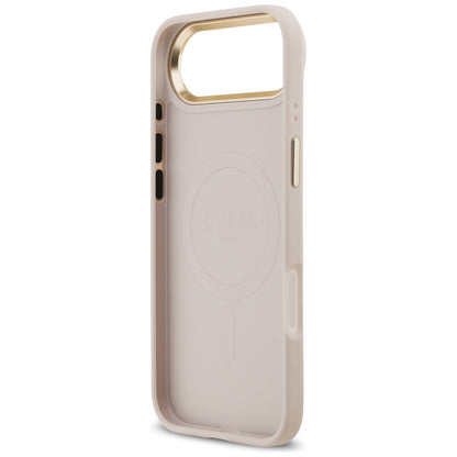 Custodia MagSafe per Apple iPhone 17 Air, Guess, 4G Stripe, Rosa