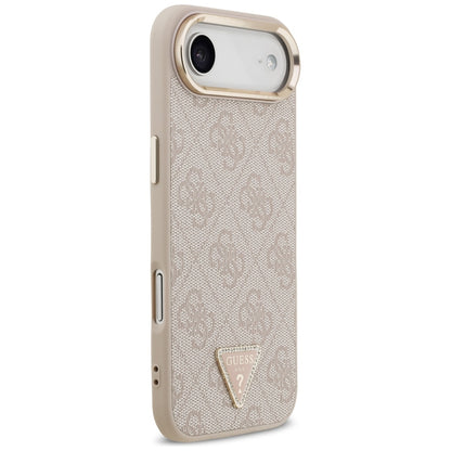 MagSafe Case for Apple iPhone 17 Air, Guess, 4G Triangle Logo, Golden Pink