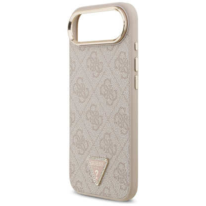 MagSafe Case for Apple iPhone 17 Air, Guess, 4G Triangle Logo, Golden Pink