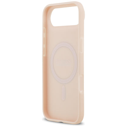 Custodia MagSafe per Apple iPhone 17 Air, Guess, Grained Flowers, Rosa