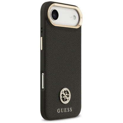 MagSafe Case for Apple iPhone 17 Air, Guess, Grained Strass Logo, Black