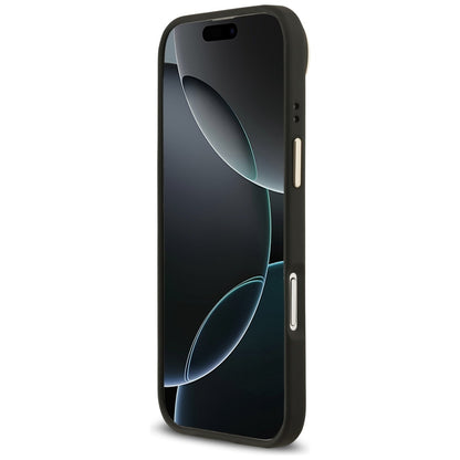 MagSafe Case for Apple iPhone 17 Air, Guess, Grained Strass Logo, Black