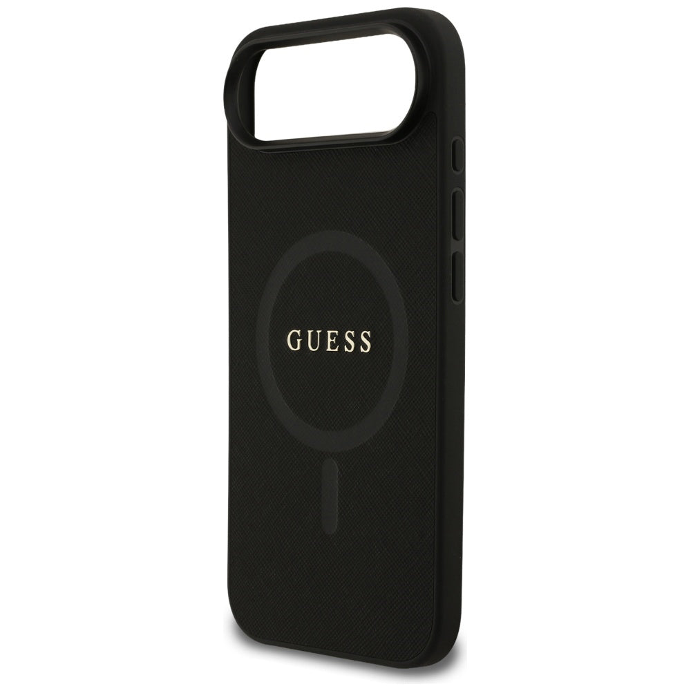 Custodia MagSafe per Apple iPhone 17 Air, Guess, Saffiano Classic Logo, Nera