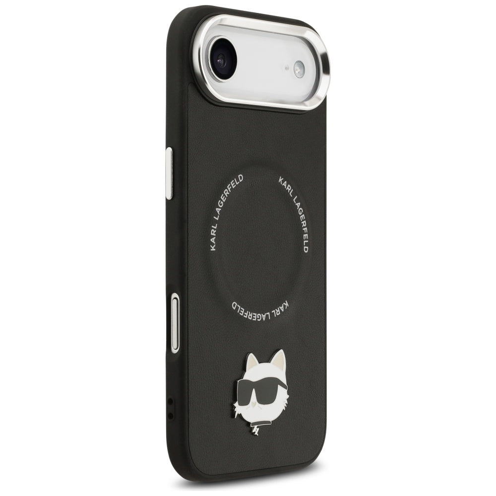 Custodia MagSafe per Apple iPhone 17 Air, Karl Lagerfeld, Choupette Pin, Nera