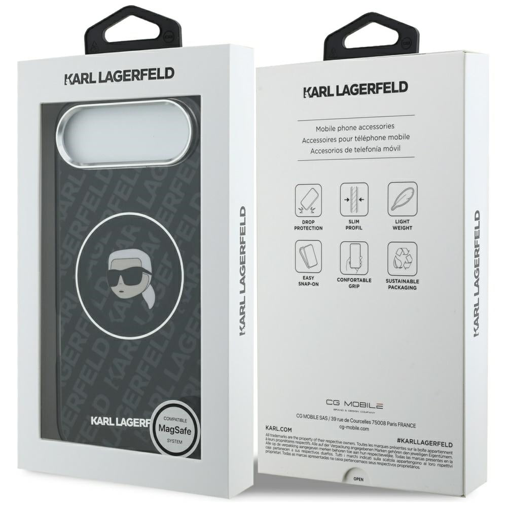 Custodia MagSafe per Apple iPhone 17 Air, Karl Lagerfeld, IML Karl`s Head, Nera