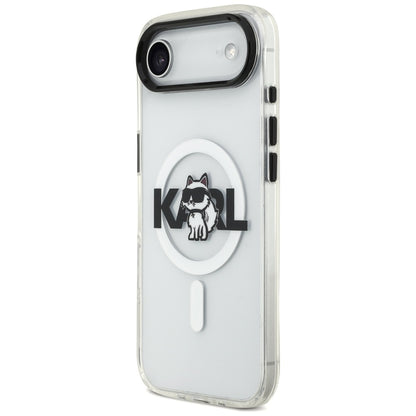 Custodia MagSafe per Apple iPhone 17 Air, Karl Lagerfeld, IML Sketch Logo Choupette, Trasparente