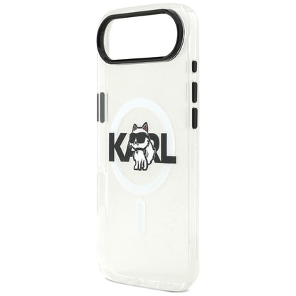 Custodia MagSafe per Apple iPhone 17 Air, Karl Lagerfeld, IML Sketch Logo Choupette, Trasparente