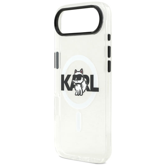Custodia MagSafe per Apple iPhone 17 Air, Karl Lagerfeld, IML Sketch Logo Choupette, Trasparente