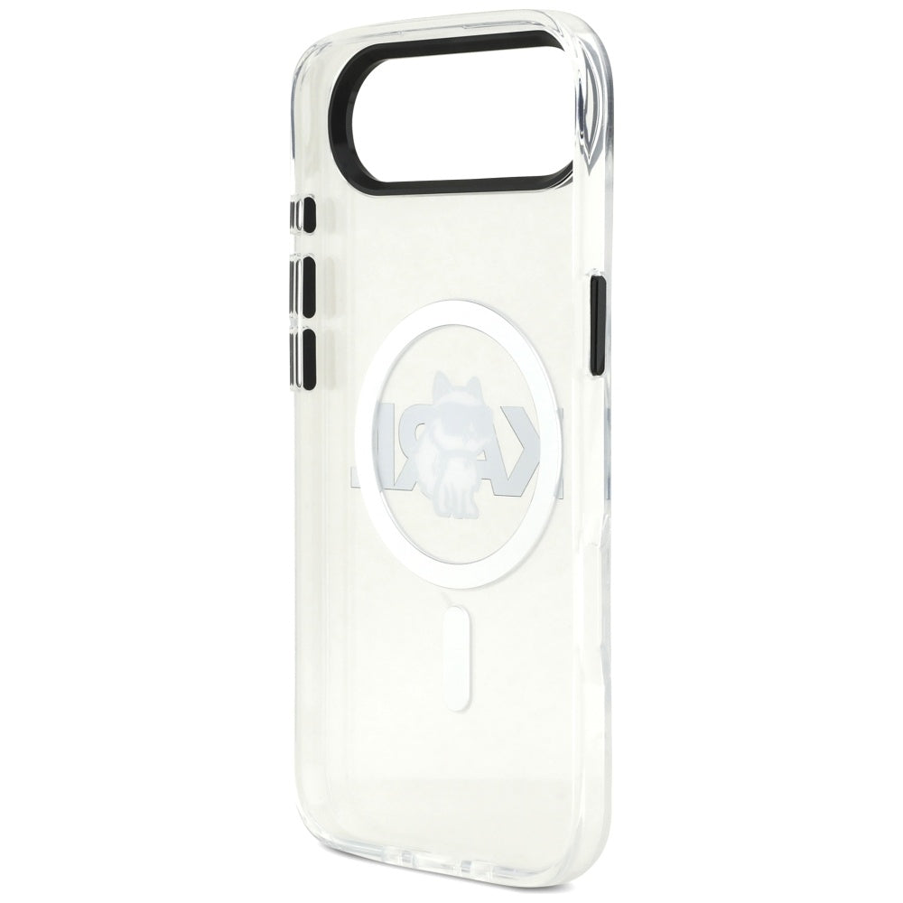 Custodia MagSafe per Apple iPhone 17 Air, Karl Lagerfeld, IML Sketch Logo Choupette, Trasparente