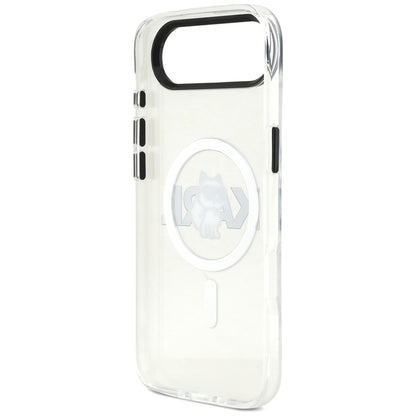 Custodia MagSafe per Apple iPhone 17 Air, Karl Lagerfeld, IML Sketch Logo Choupette, Trasparente