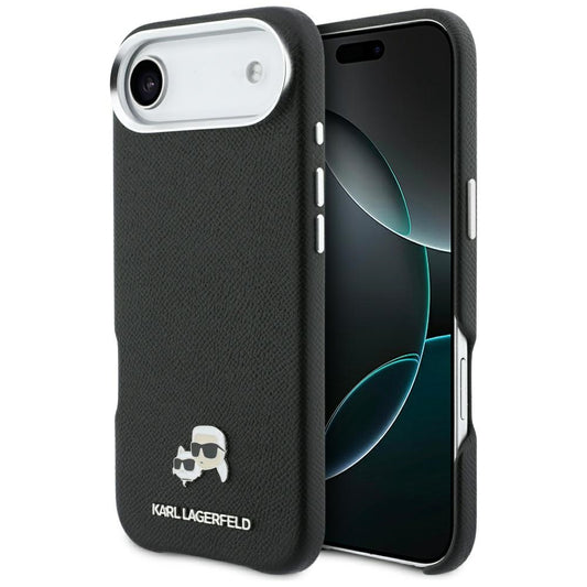 Custodia MagSafe per Apple iPhone 17 Air, Karl Lagerfeld, Karl & Choupette Head's Pin, Nera