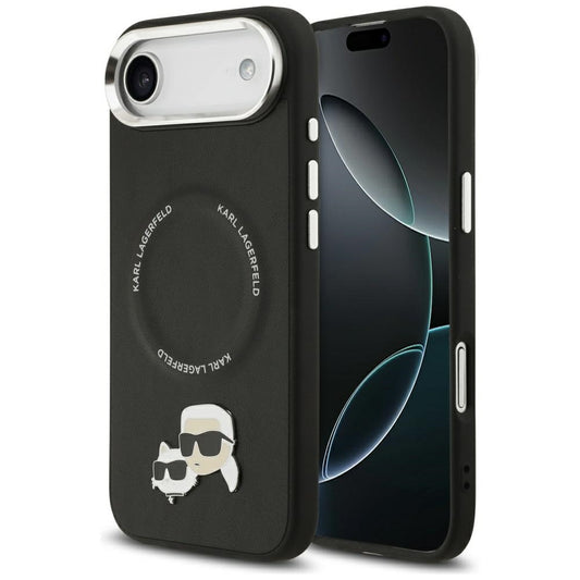 Custodia MagSafe per Apple iPhone 17 Air, Karl Lagerfeld, Karl & Choupette Pins, Nera