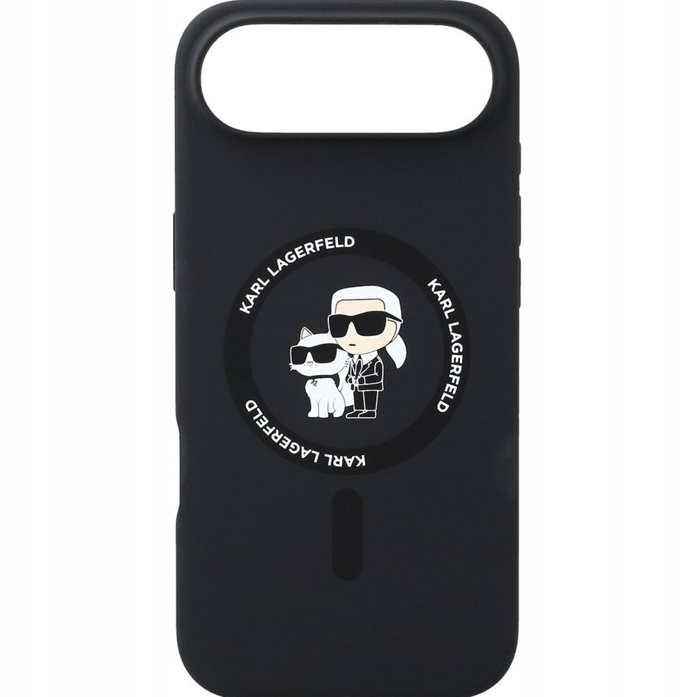 Custodia MagSafe per Apple iPhone 17 Air, Karl Lagerfeld, Ring Karl & Choupette, Nera