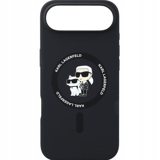 Custodia MagSafe per Apple iPhone 17 Air, Karl Lagerfeld, Ring Karl & Choupette, Nera