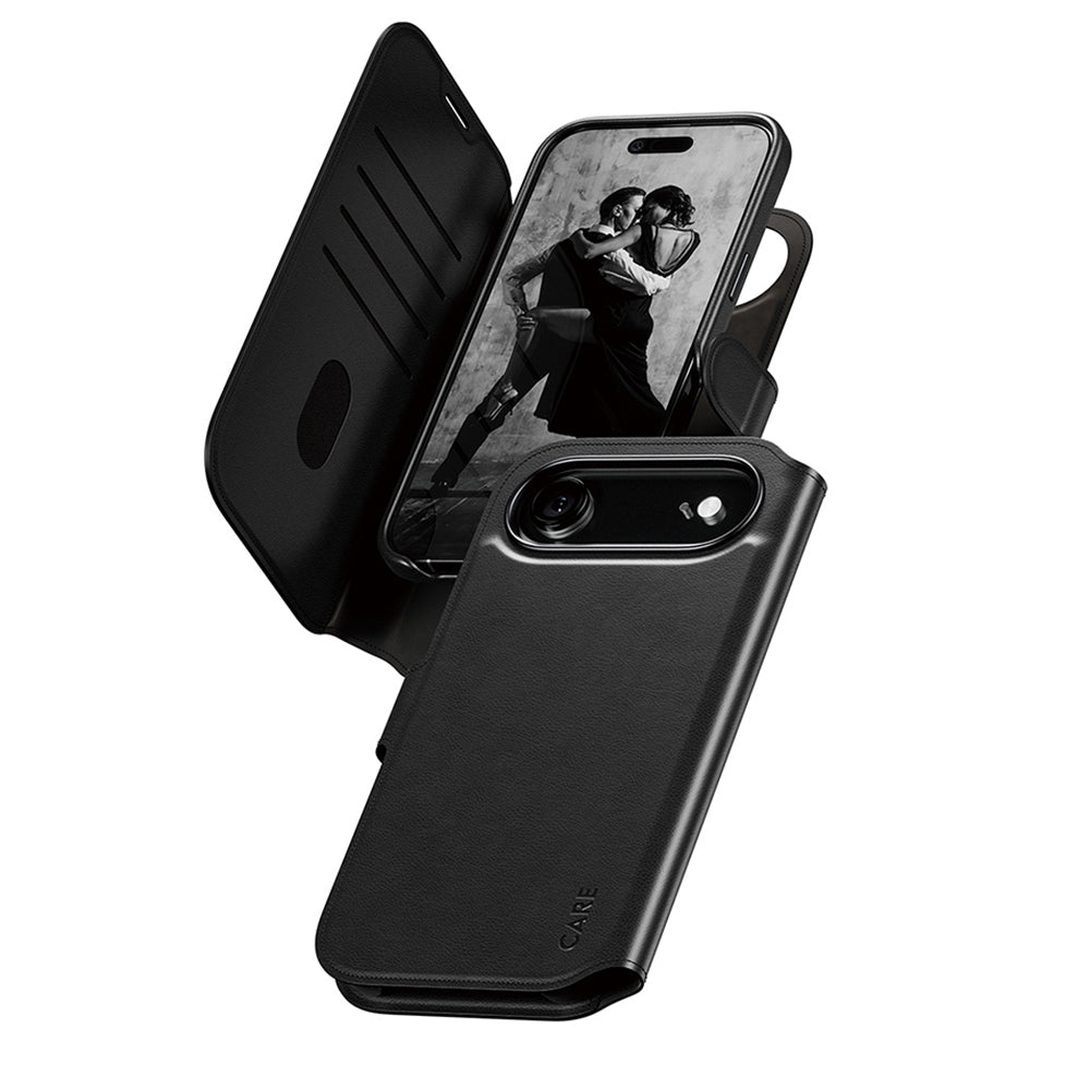 Custodia MagSafe per Apple iPhone 17 Air, PanzerGlass, Care Feature Tango Two-in-One, Nera
