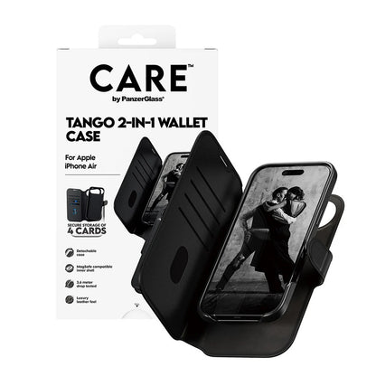 Custodia MagSafe per Apple iPhone 17 Air, PanzerGlass, Care Feature Tango Two-in-One, Nera