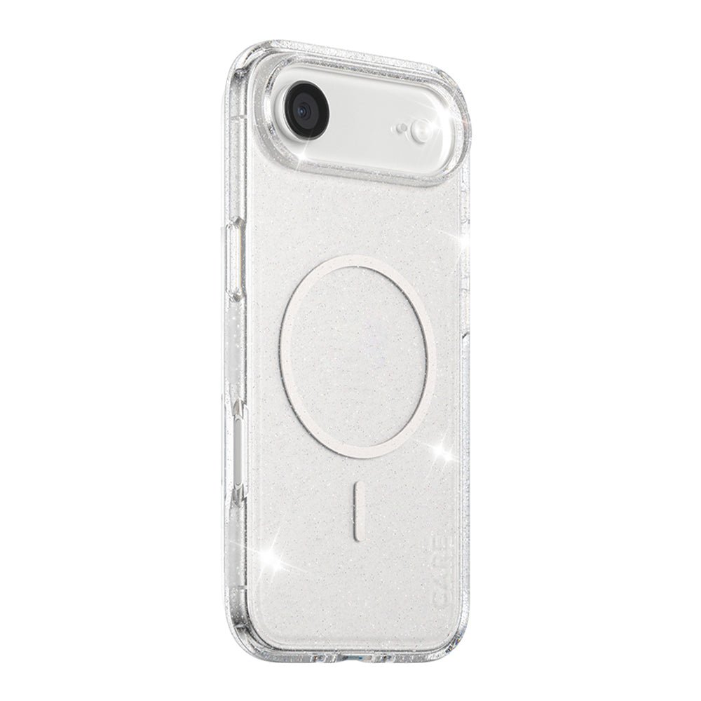 Custodia MagSafe per Apple iPhone 17 Air, PanzerGlass, Care Urban Explorer Star Lit, Trasparente Bianca