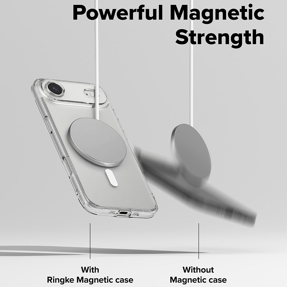 Custodia MagSafe per Apple iPhone 17 Air, Ringke, Fusion, Trasparente Opaca