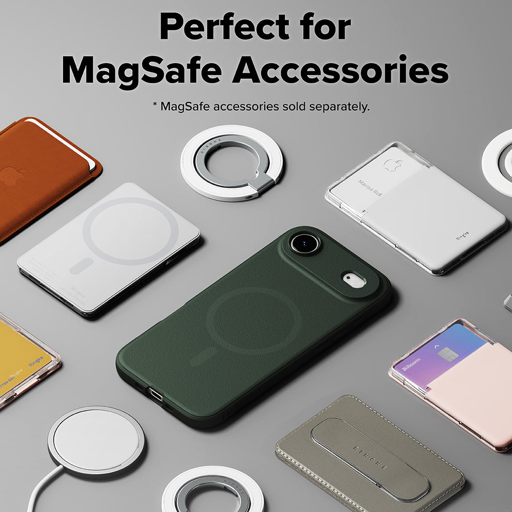 Custodia MagSafe per Apple iPhone 17 Air, Ringke, Onyx, Verde Scuro