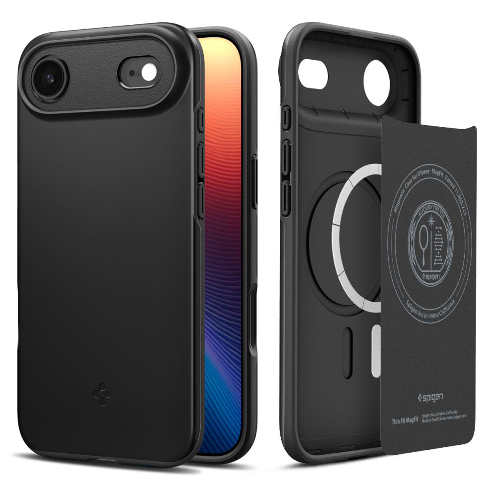 Custodia MagSafe per Apple iPhone 17 Air, Spigen, Thin Fit, Nera