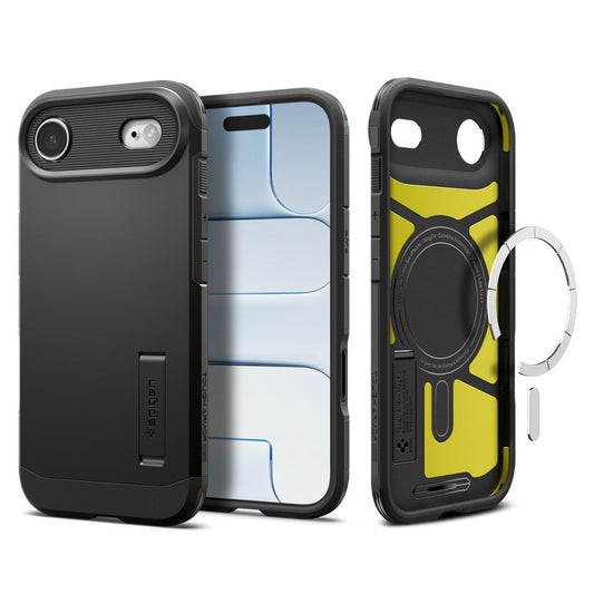 Custodia MagSafe per Apple iPhone 17 Air, Spigen, Tough Armor T, Nera