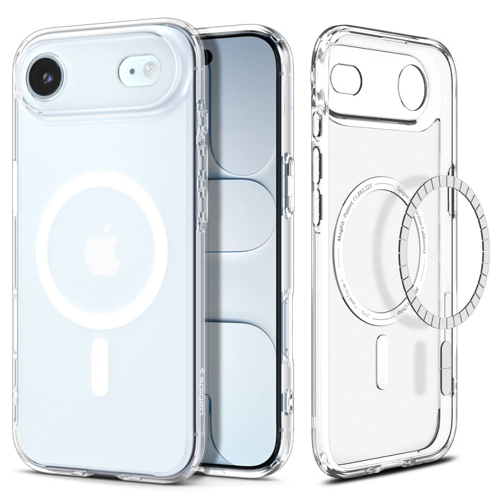 Custodia MagSafe per Apple iPhone 17 Air, Spigen, Ultra Hybrid, Bianco Satinato