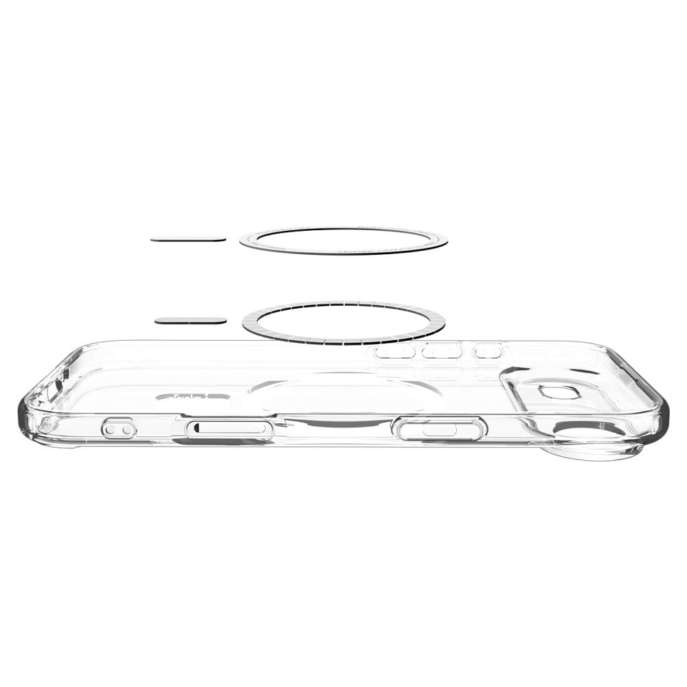 Custodia MagSafe per Apple iPhone 17 Air, Spigen, Ultra Hybrid, Oro Trasparente